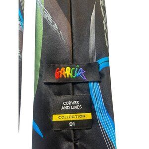 Jerry GARCIA Neck Tie Silk Necktie Men's Collection 61 Curves and Lines